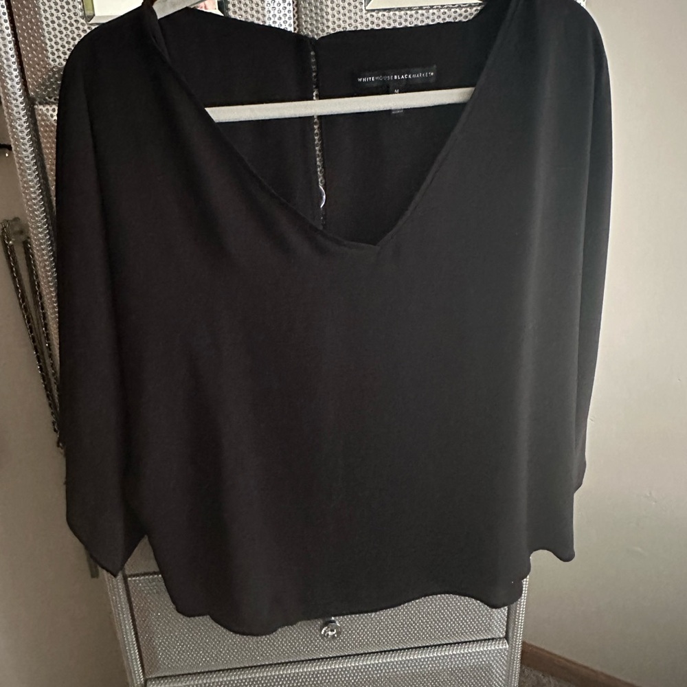 Dolman sleeve waist high top